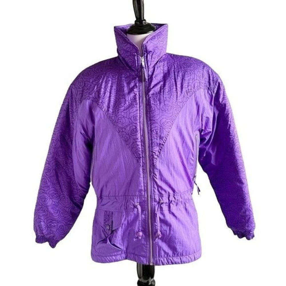 Vintage Edelweiss Skiwear Shoulder Pad Ski Parka Size Medium
